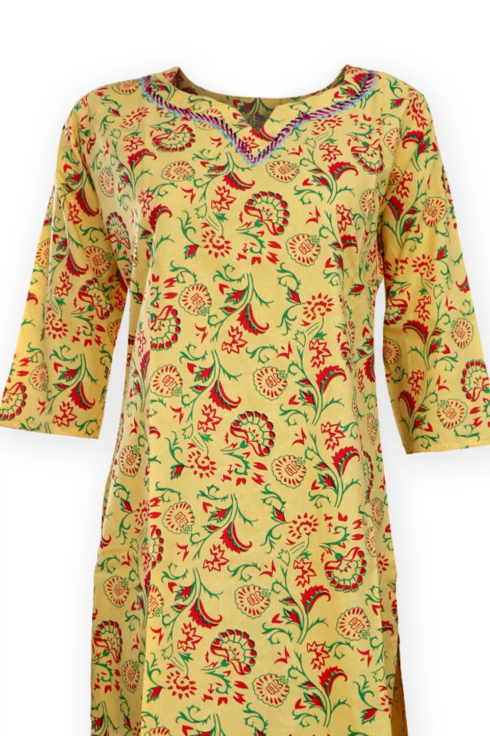 yellow-one-piece-kurti-grameen-check-4-s1_s67819