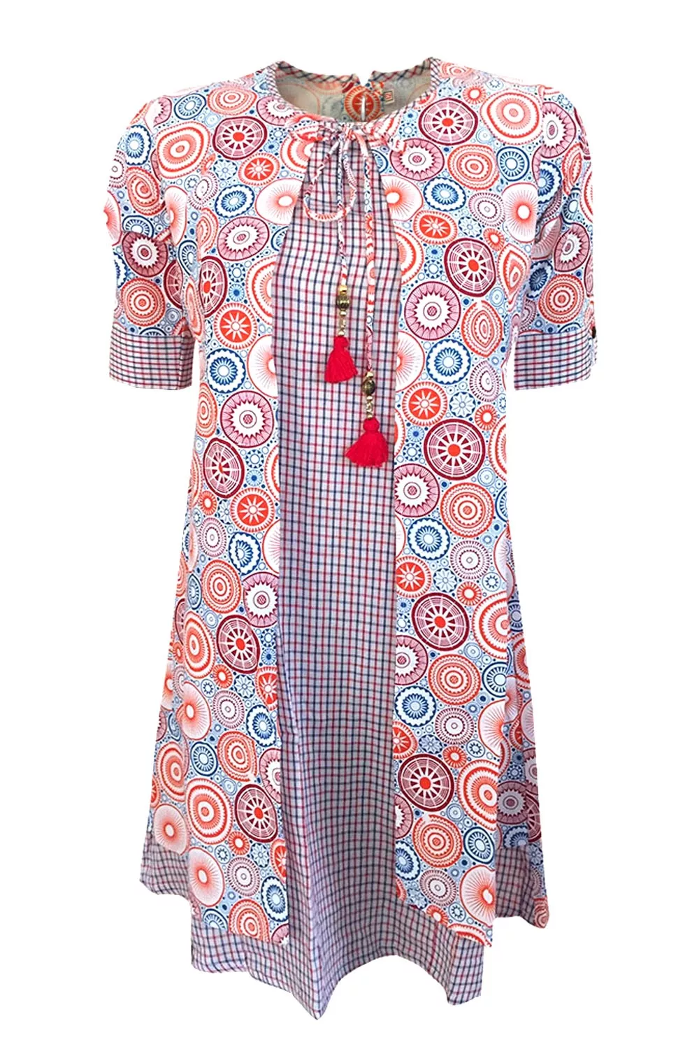 SCREEN PRINTED COTTON GIRLS KURTI